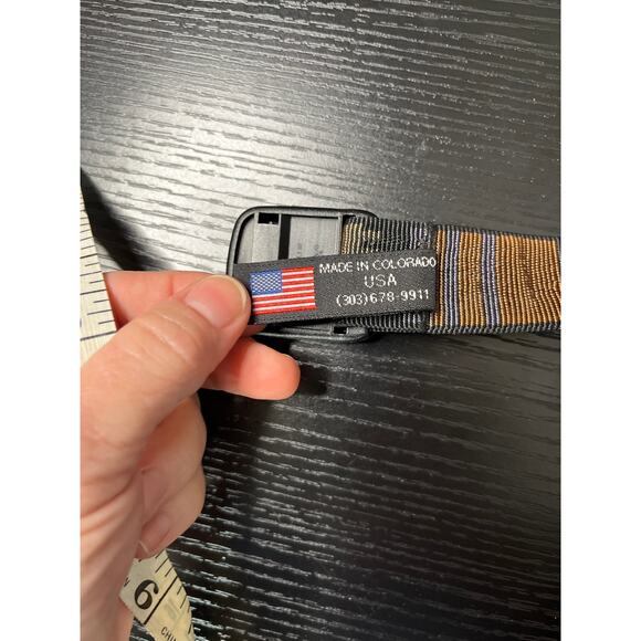 Bison Designs Aztec/Western Canvas Outdoor/Gorpcore Belt - Picture 4 of 5